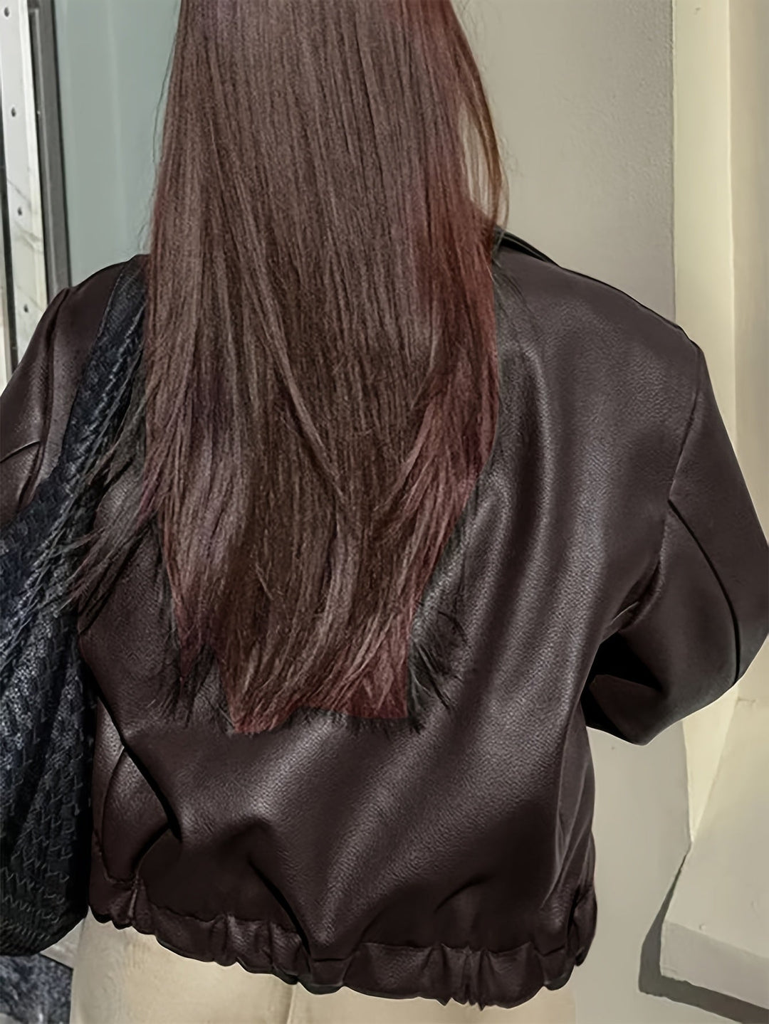 Thida – PU-Lederjacke mit Reißverschluss