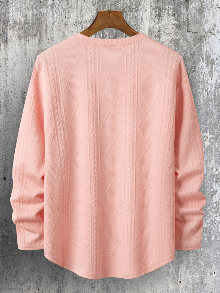 Lyman – Langarm Kapuzenpullover Mit Geometrischem Muster