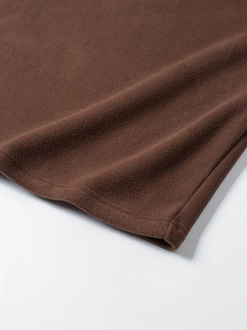 Lamar - Langarm Schweiß Hemd Mit Halbem Reißverschluss