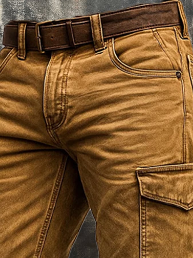 Bracewell – Im Freien Vintage Taktik Hose Mit Mehreren Taschen