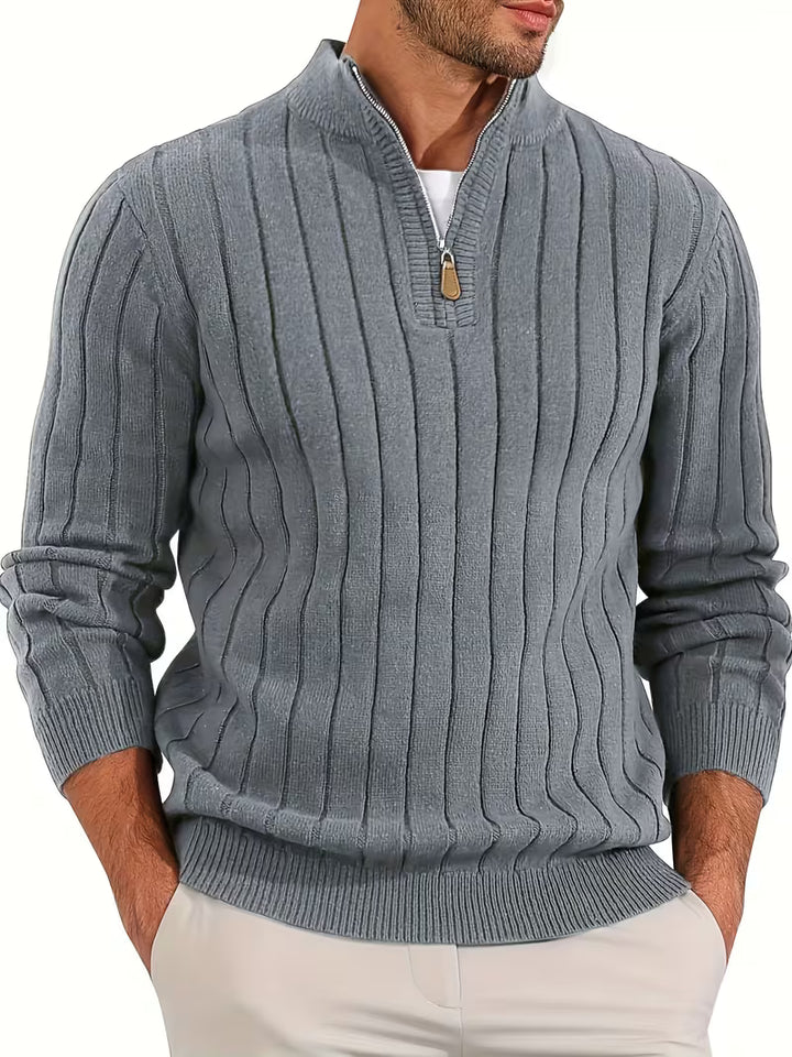 Yedidya - Lässiger Langarm Strick Pullover