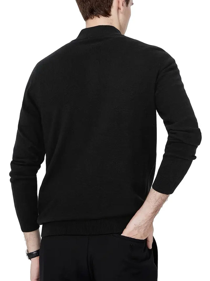 Aryan – Lässiger Strickpullover Mit Reißverschluss