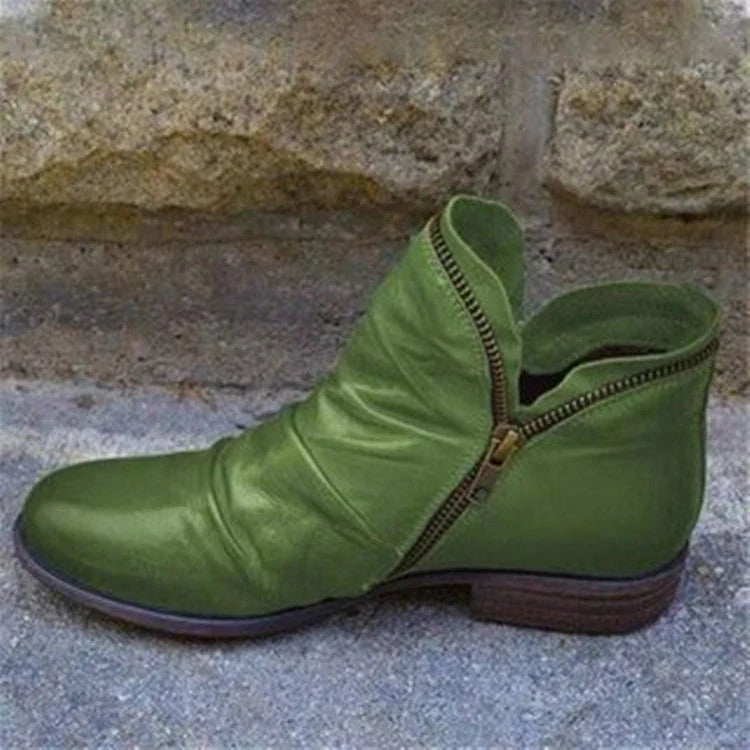 Marzell - Lederstiefel mit Reißverschluss