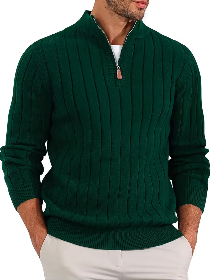 Yedidya - Lässiger Langarm Strick Pullover