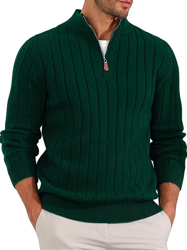 Yedidya - Lässiger Langarm Strick Pullover