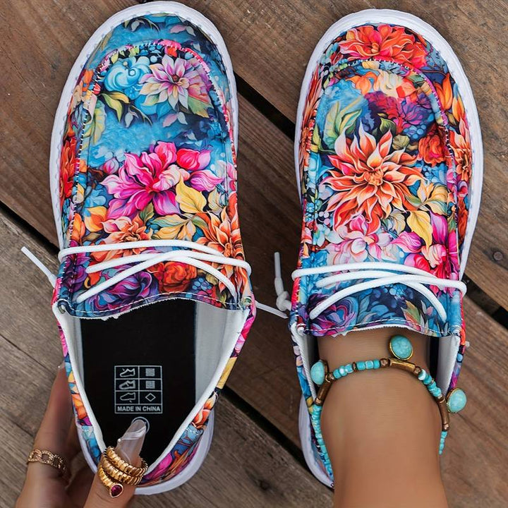 Meiriya - Lässige Sneakers Mit Großem Blumenmuster