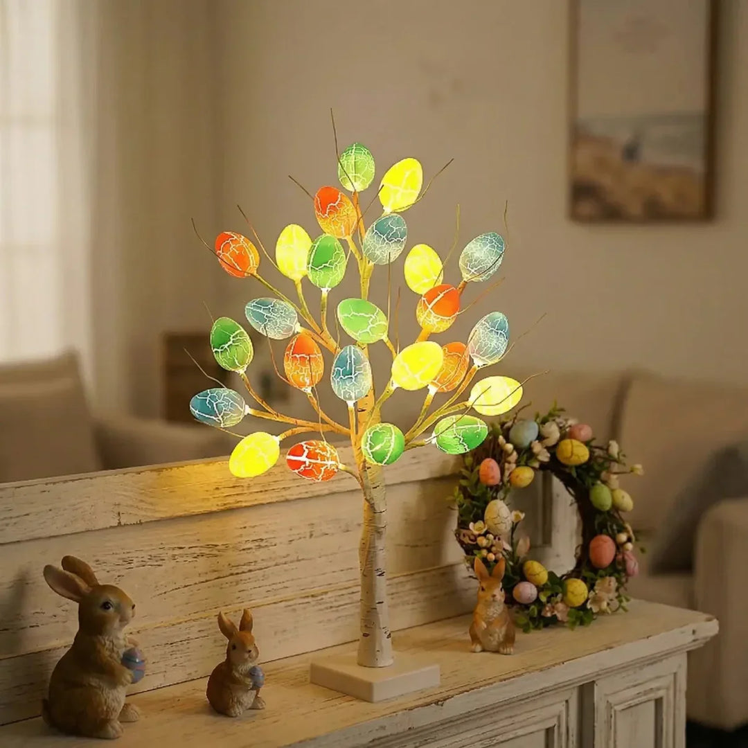 SpringAura - Bunter LED Osterbaum Für Eine Festliche Wohnkultur