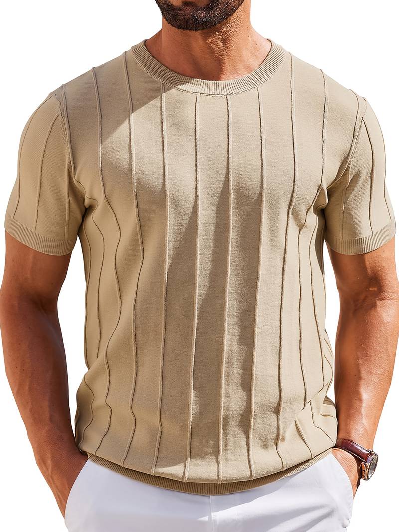 Sang - Sommer-t-shirt Aus Strick Mit Rundhalsausschnitt