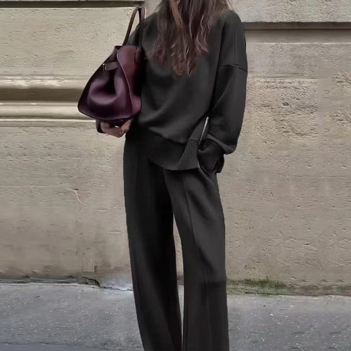 Nogaelle - Elegantes Sweatshirt Set Mit Lockerer Passform