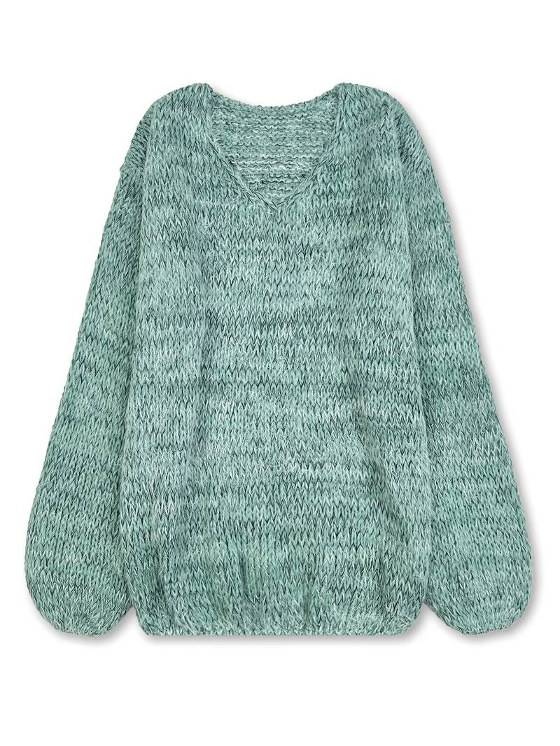 Lital - Eleganter Weicher Pullover Mit V-Ausschnitt
