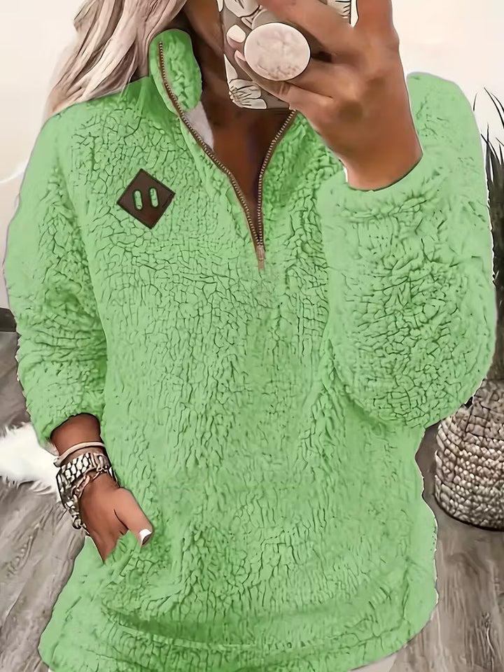 Humera - Elegante Langarmjacke Mit Reißverschluss