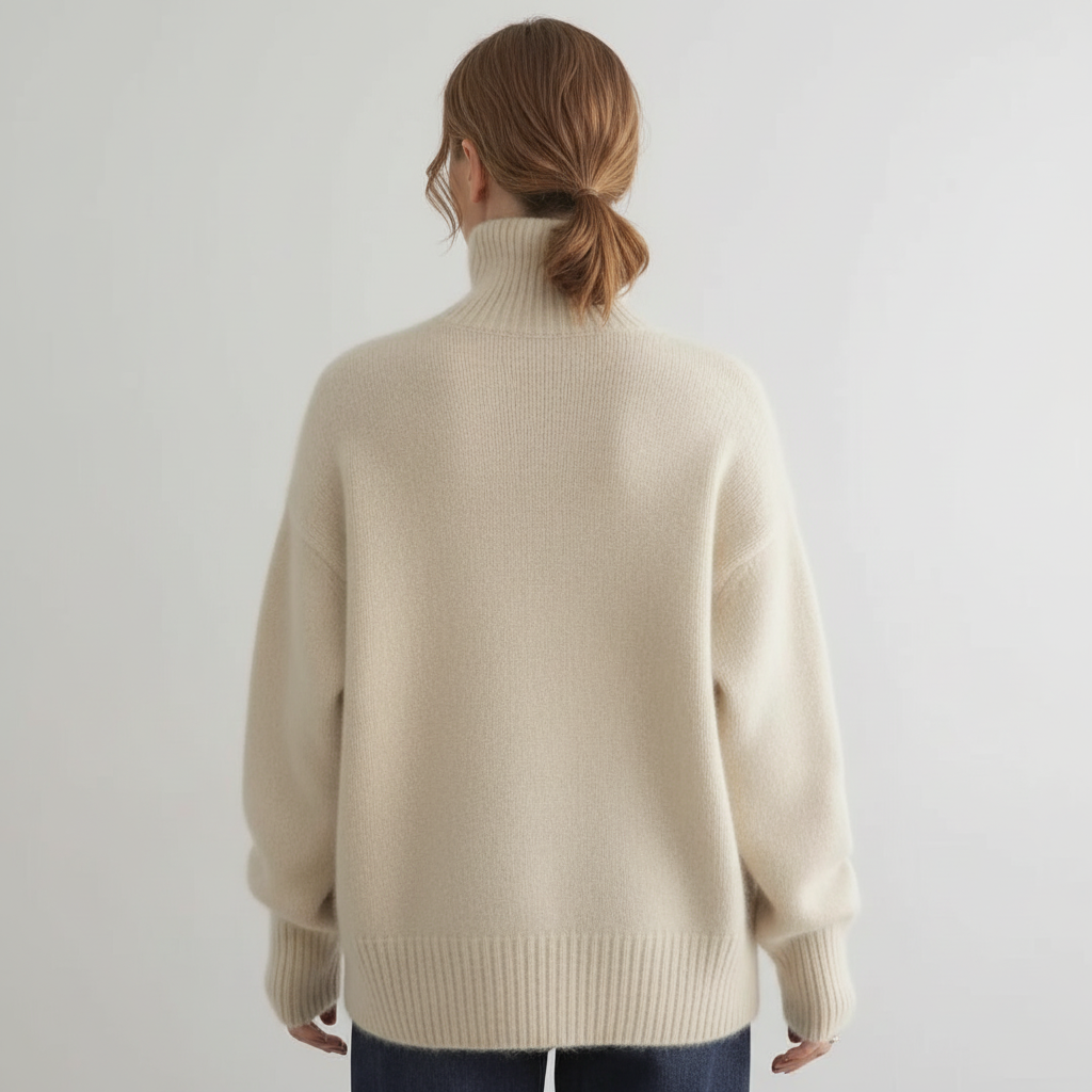 Marchao - Warmer Rollkragen Pullover Mit Hohem Kragen