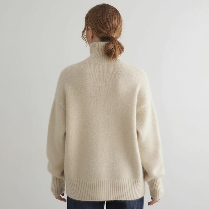 Marchao - Warmer Rollkragen Pullover Mit Hohem Kragen