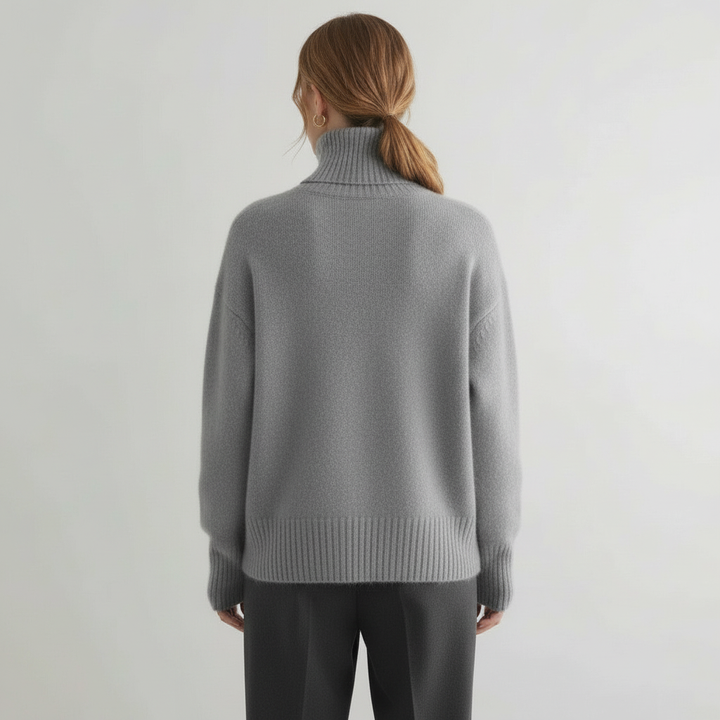Marchao - Warmer Rollkragen Pullover Mit Hohem Kragen