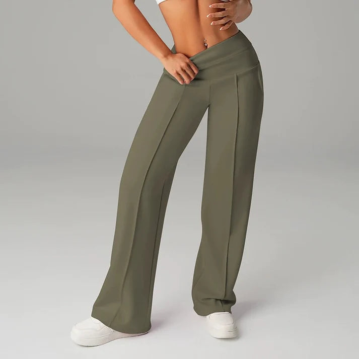 Samanda – Hose Mit Hoher Taille Und Weitem Bein