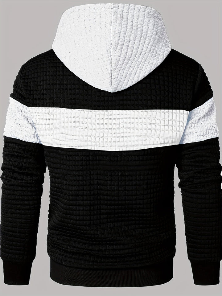 Fredric - Blockierung Stilvoller Kapuzenpullover Schweiß Hemd