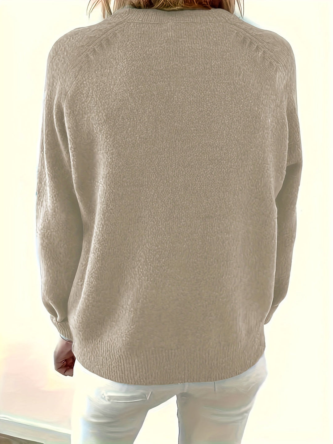 Yelena - Langärmeliger Pullover Mit Knöpfen