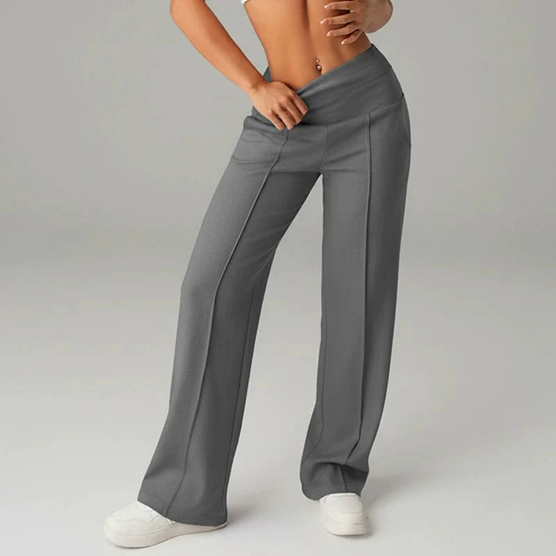 Samanda – Hose Mit Hoher Taille Und Weitem Bein