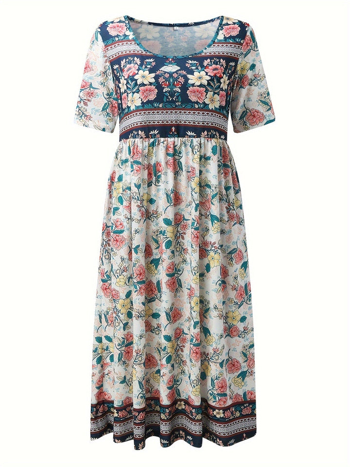 Jeeni – Kurzärmeliges Kleid Mit Blumenmuster