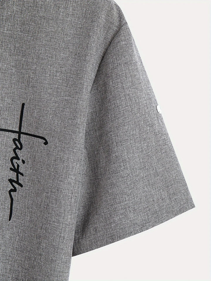 Elliott – Elegantes Kurzarm Hemd Mit Stehkragen