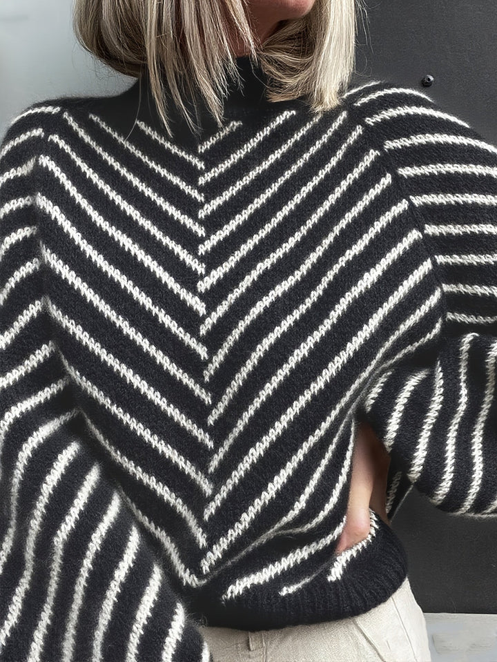 Klarysa – Lässiger Langarm Strickpullover