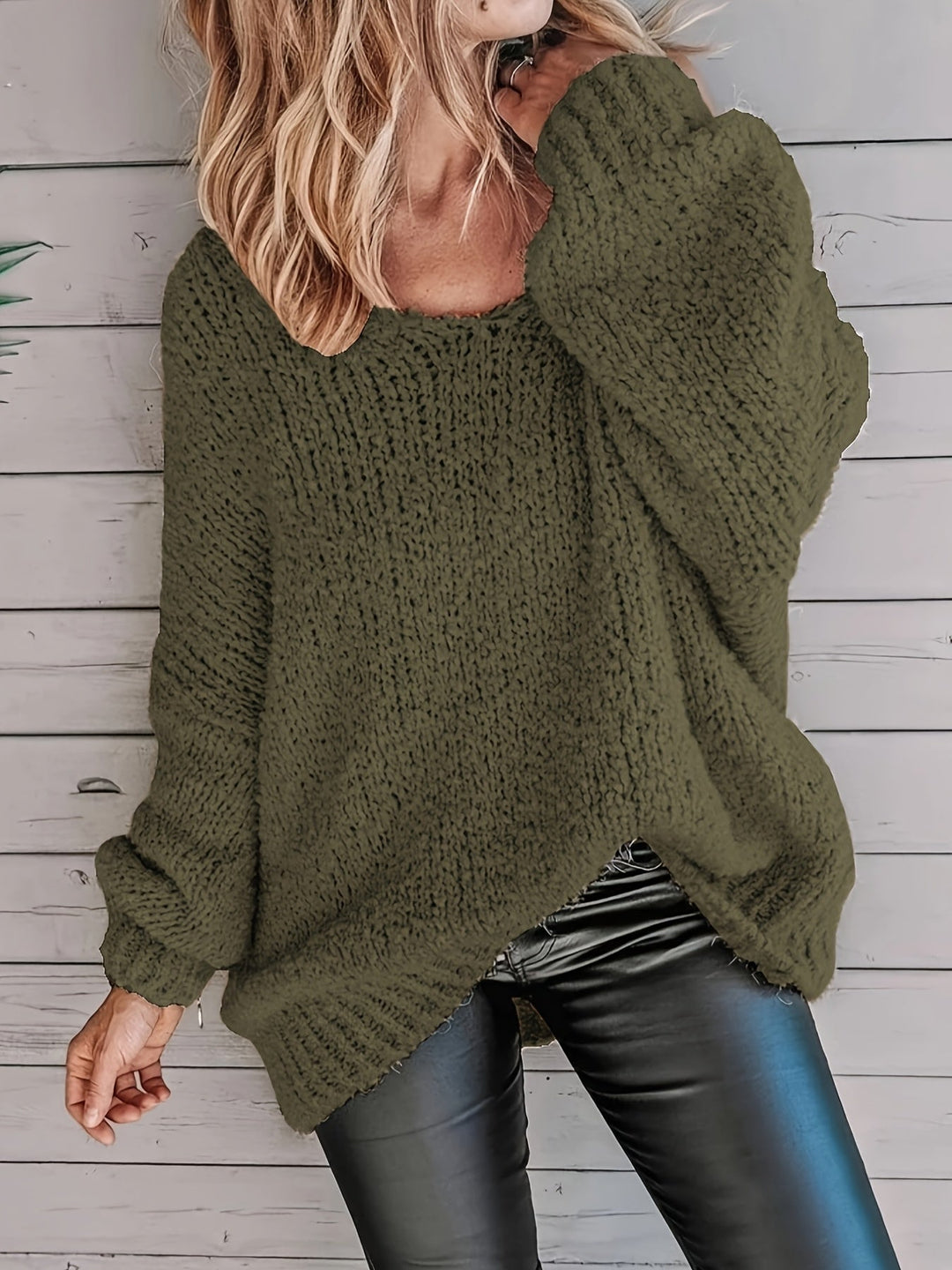 Jeannette - Rundhals-Pullover Mit Langen Ärmeln