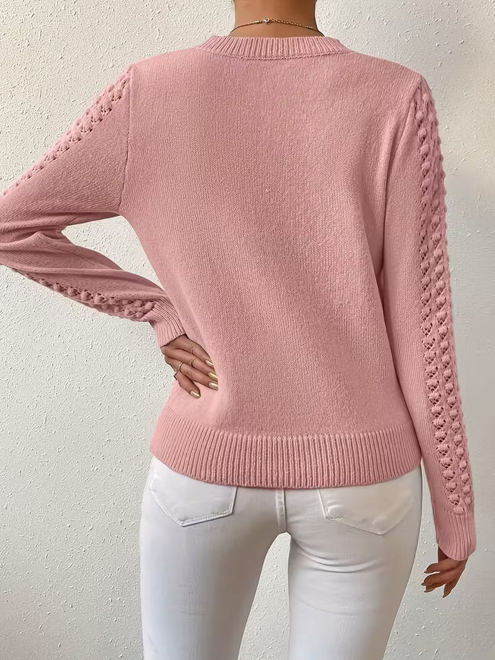 Shannen - Langärmeliger Strickpullover