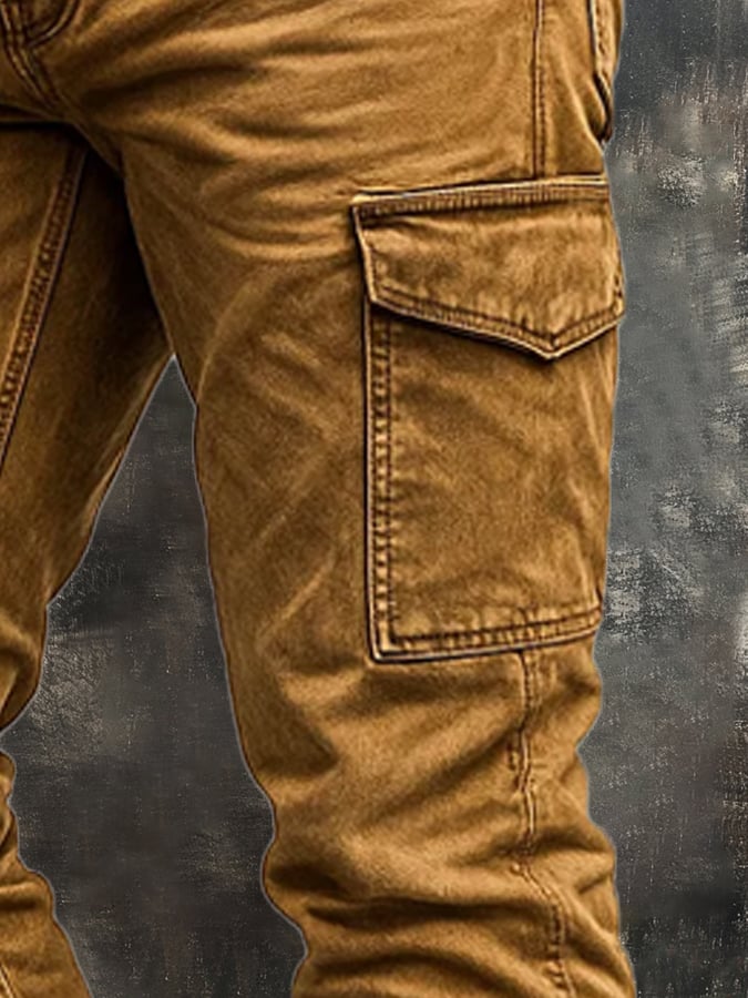 Bracewell – Im Freien Vintage Taktik Hose Mit Mehreren Taschen