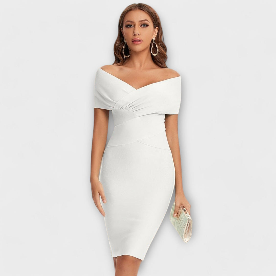 Leesina – Elegantes Kleid Mit V-Ausschnitt