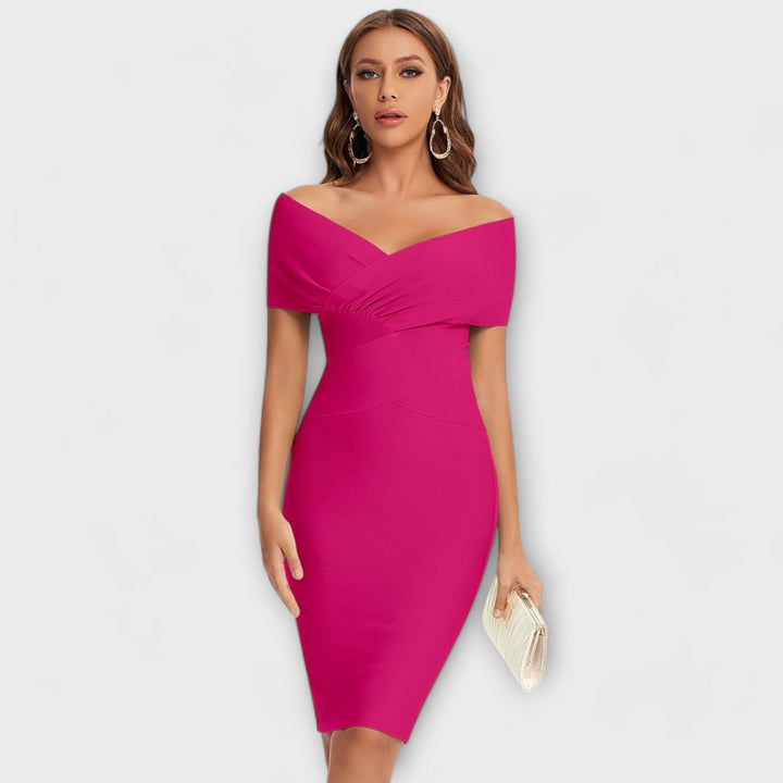Leesina – Elegantes Kleid Mit V-Ausschnitt