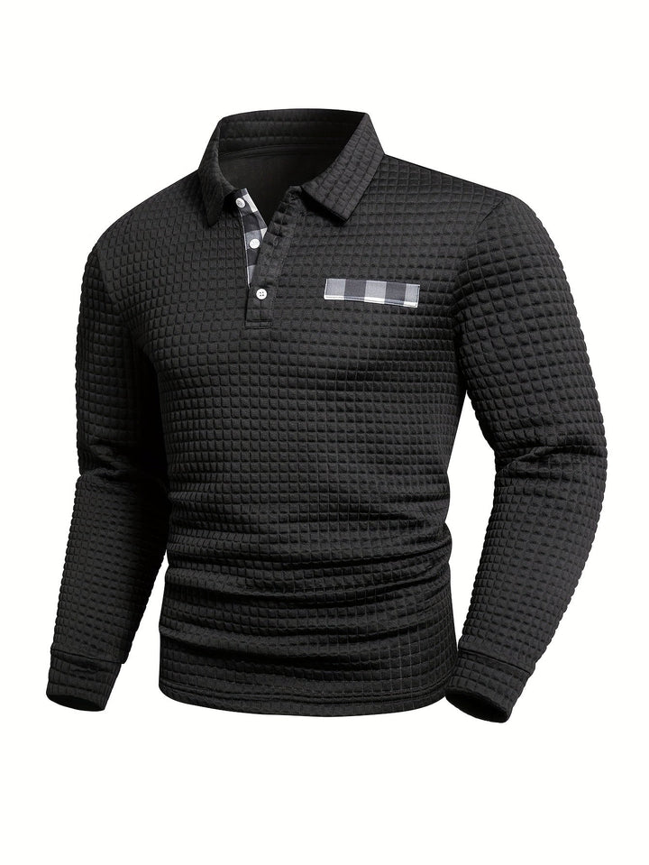 Jürgen – Lässiges Langarmhemd Mit Knöpfen