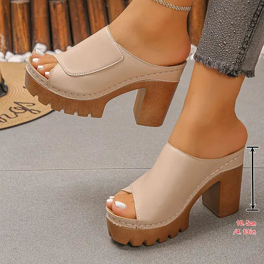 Susheena - Orthopädische Sandalen Mit Klobigem Absatz