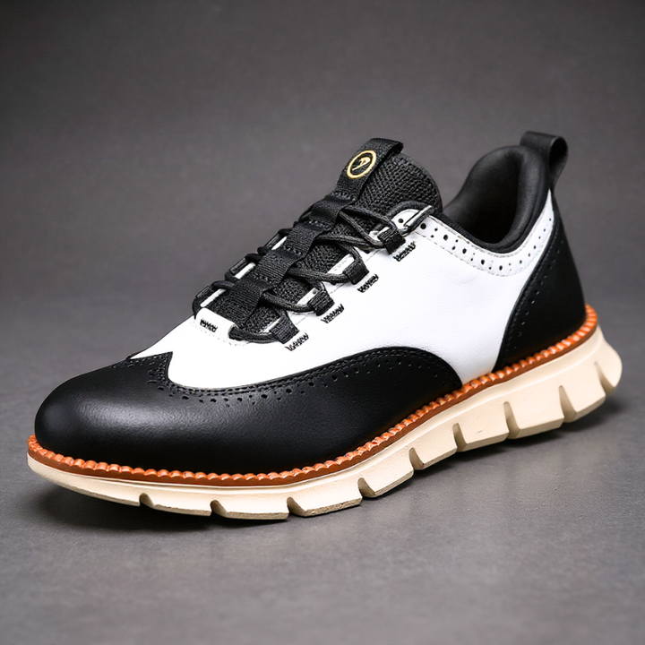 Heijnen – Sneaker Aus Leder im Wingtip Brogue Stil