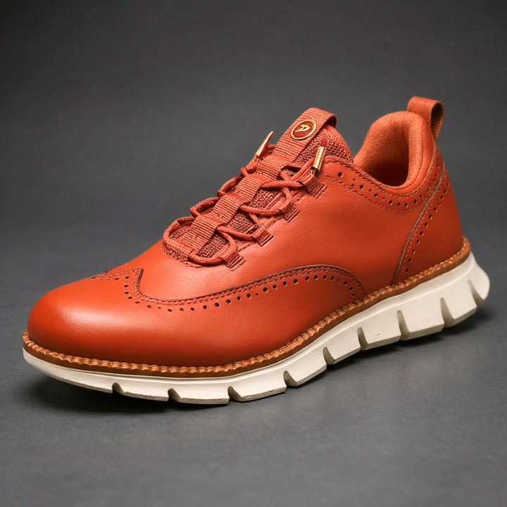 Heijnen – Sneaker Aus Leder im Wingtip Brogue Stil