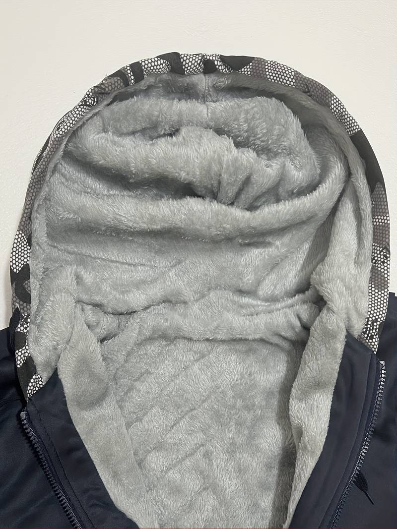 Oziel - Warme Fleece Jacke Mit Kapuze Und Reißverschluss