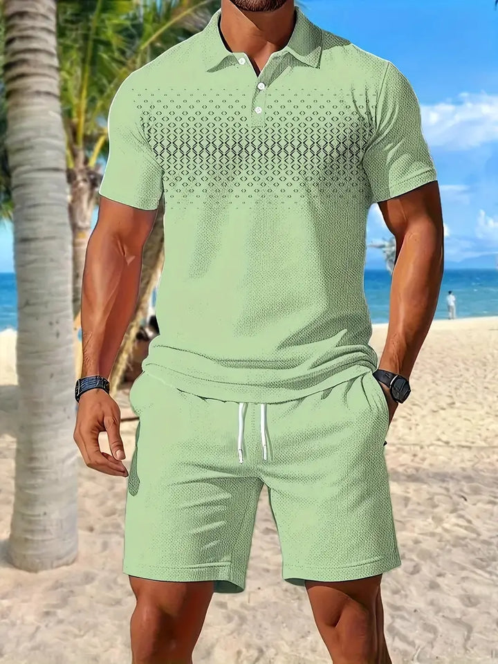 Zackary – Sommer Liches kurzärmliges Zweiteiler Set