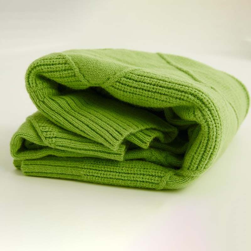 Jorinde - Hoher Hals Gestrickt Pullover