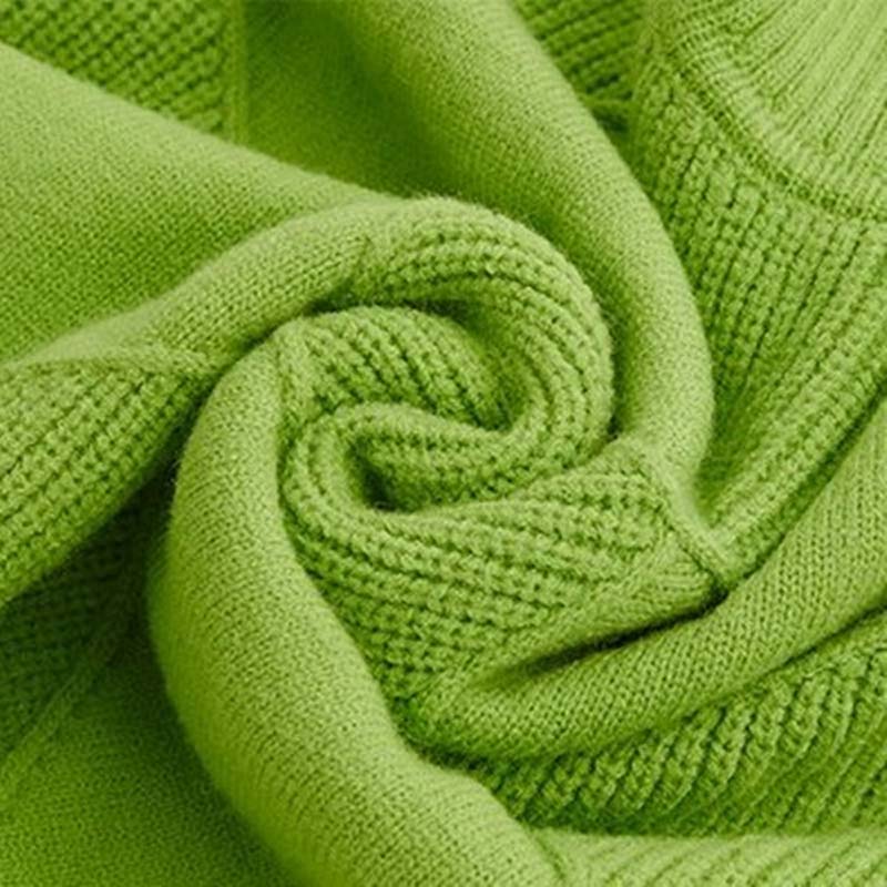 Jorinde - Hoher Hals Gestrickt Pullover