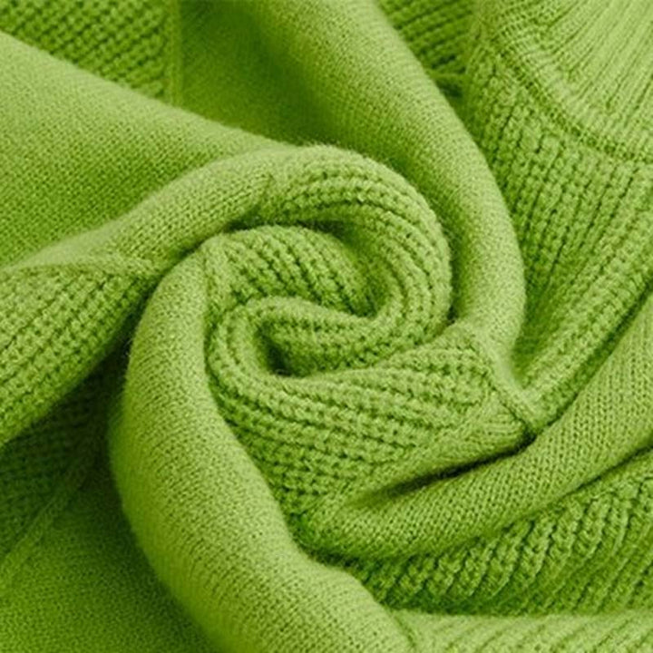 Jorinde - Hoher Hals Gestrickt Pullover