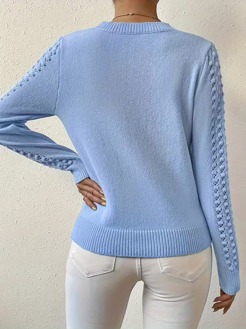 Shannen - Langärmeliger Strickpullover
