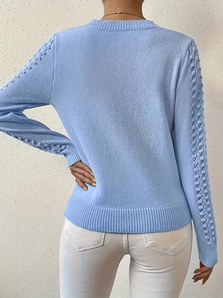 Shannen - Langärmeliger Strickpullover