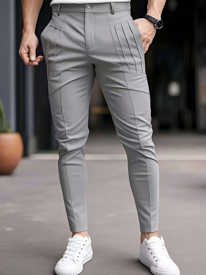 Altmann – Slim Fit Hose mit Bundfalten Und Eingrifftaschen