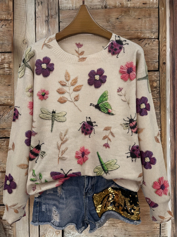 Dorenda – Lässiger Langarm Strickpullover