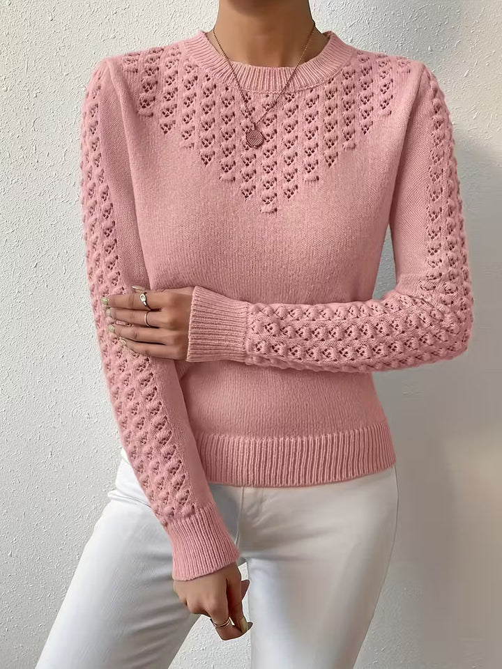 Shannen - Langärmeliger Strickpullover