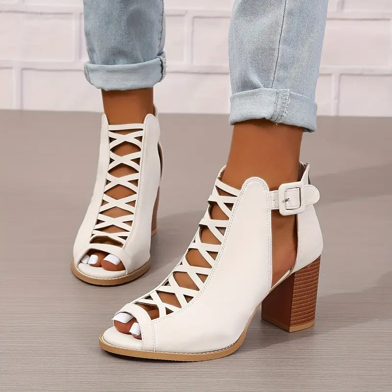 Ruzilya - Elegante Sandalen Mit Klobigem Absatz