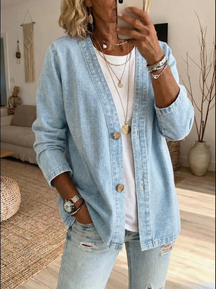 Helama - Lässige Leichte Jeans Jacke