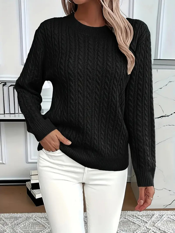 Quinisha – Strickpullover Mit Zopfmuster