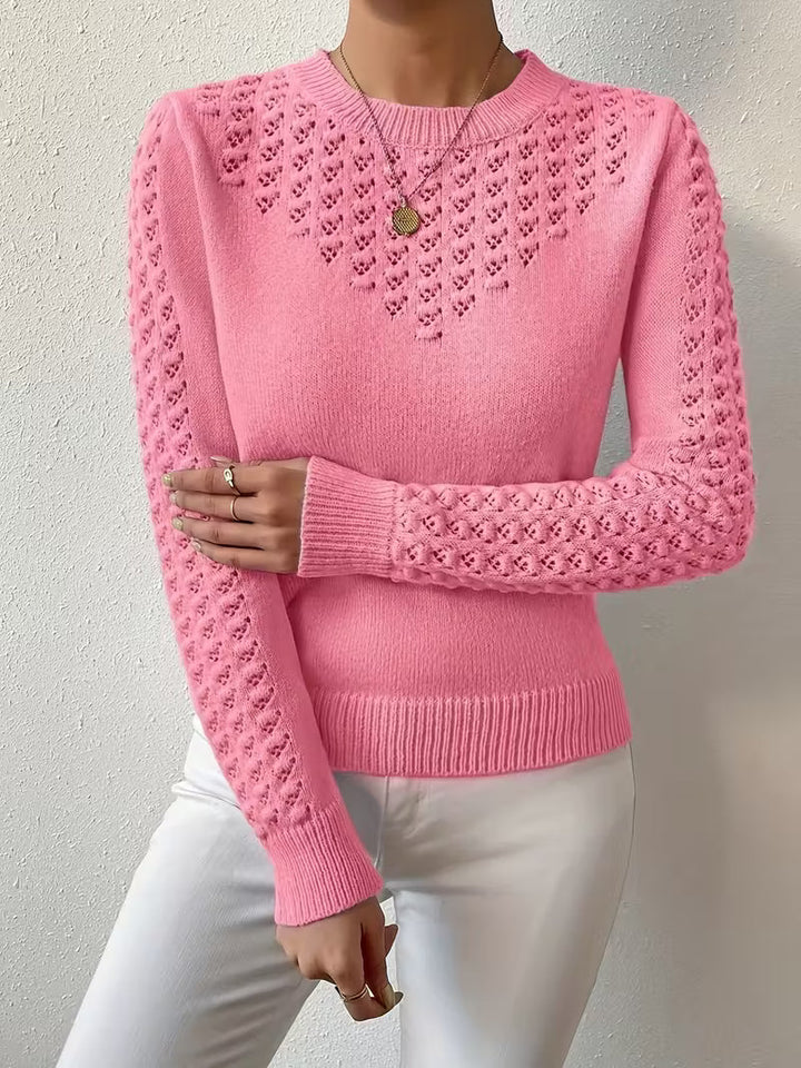 Shannen - Langärmeliger Strickpullover