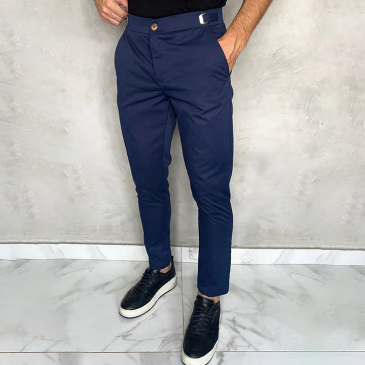 Matan - Klassische Stretch Hose Mit Schmaler Passform