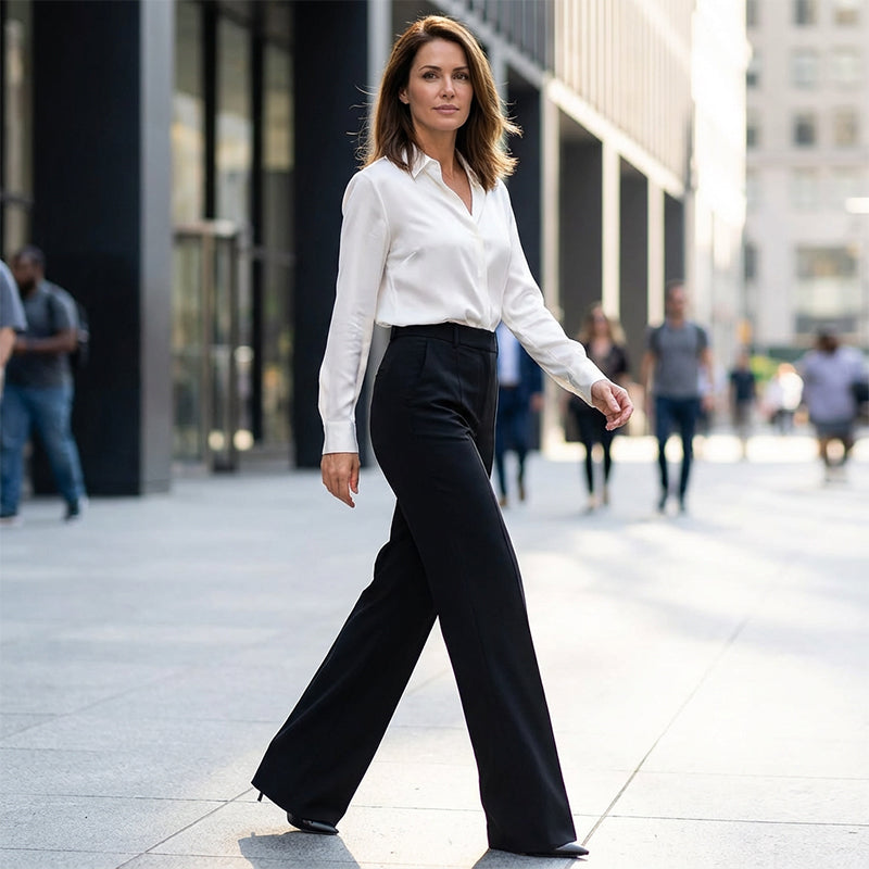 Hodit - Stylische Stretch Hose Mit Hoher Taille